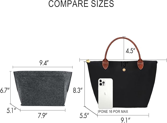 Work Tote Bag For Women: For 13-15" Laptop Foldable - For Office Professionals College Students - Commute Travel