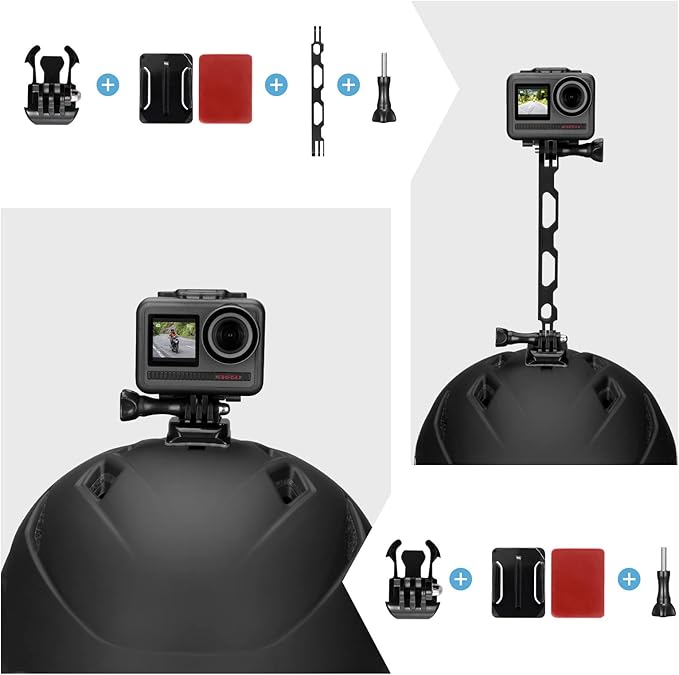 AKASO Action Camera Accessories Kit with Chest Strap & Head Strap Compatible EK7000/EK7000 Pro/Brave 4/Brave 4 Pro/Brave 7 LE/Brave 7/Brave 8/V50X/GoPro Hero 13 12 11 10 9/DJI Action Camera