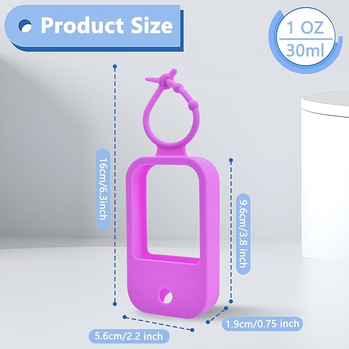 Silicone Case Compatible with Touchland Hand Sanitizer Spray (Fit for 1 FL OZ) Hand Sanitizer Holder Protective Case