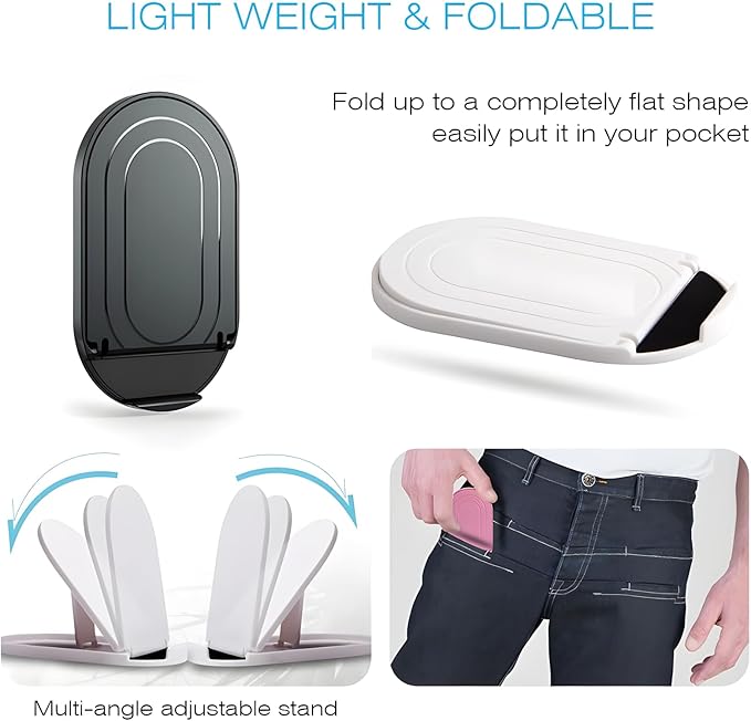 Cell Phone Stand 6Pack, Foldable Portable Desktop Cell Phone Holder, Adjustable Universal Multi-Angle Cradle Stands for iPhone 15 14 13 12 11 Pro Xs Max Xr X 8 Plus Samsung Galaxy Tablet Smart Phones