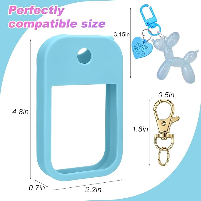 Silicone Case Compatible with Touchland Hand Sanitizer Spray, Protective Case for Power Mist and Glow Mist 1 fl oz