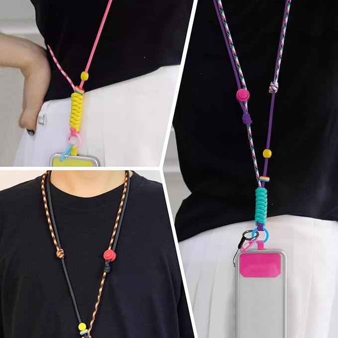 Portable Cellphone Lanyard Neck Phone Holder Crossbody Camera Strap Adjustable Nylon Hand Wrist Lanyards