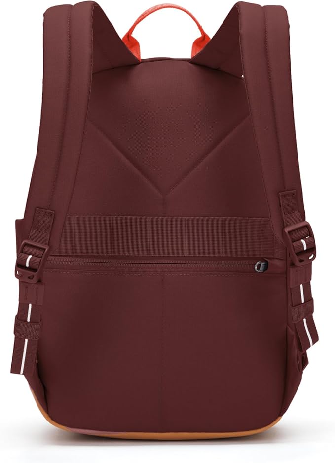 Pacsafe GO 15L Anti Theft Backpack, Garnet Red