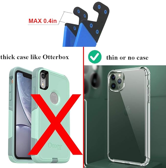 Portable Cell Phone Stand for Desk, Foldable Pocket Travel Mobile Phone Holder, Upgrade Universal V Smartphone Kickstand Mount Compatible with iPhone IPads Tablet Kindle Android, Pack of 3