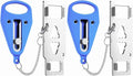 Portable Door Lock 2 Pack for Travel – Hotel Door Locks for Travelers Security – Door Safety Lock from Inside for Home & Apartment – Travel Locks for Hotel Rooms – (Blue)