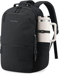 LOVEVOOK Laptop Backpack for Women Men with Giant Tumbler Holder - 17.3Inch Work Computer Travel Backpack with Laptop Compartment, Water Resistant, Cute Commuter College Teacher Nurse Purse Bag,Black