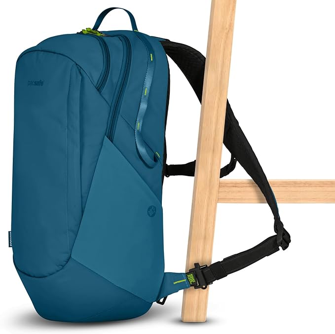 Pacsafe ECO 25L Anti Theft Backpack, Tidal Teal