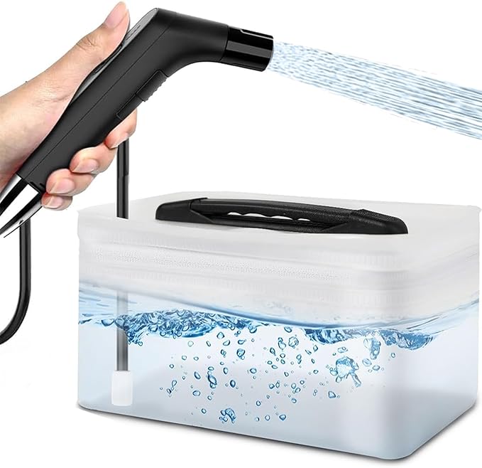 Portable Electric Bidet, Portable B-idet for Travel Rechargeable with 2.3L Water Tank, Mini Handheld High Pressure B-idet Sprayer P-ortable for Bathroom, RV Car Camping