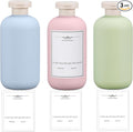 Travel Shampoo Bottle, Empty Plastic Squeeze Bottles 10oz with Flip Cap, Lotion Container for Tavel Size Shampoo and Conditioner