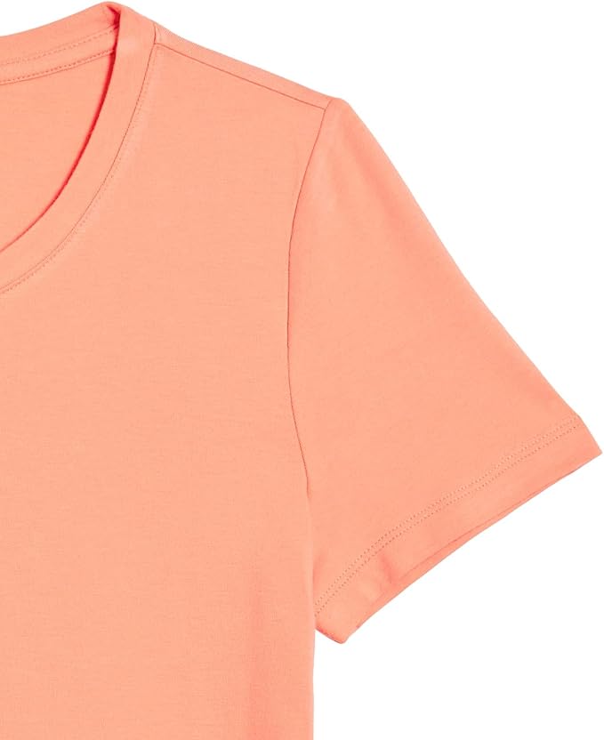 Amazon Essentials Women's Regular-Fit Short-Sleeve T-Shirt (Crewneck and V-Neck Options), Multipacks