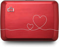 ÖGON -DESIGNS- Aluminum card holder with metal lock, RFID protection against fraud and demagnetization, compact wallet, Smart Case OSLO model