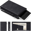 Conceal Plus Card Blocr Pop Up Wallet for Men - Slim Metal RFID Blocking Card Holder (4-6 Cards Ejector) - Minimalist Smart Front Pocket Wallet with Internal Cash + ID Storage