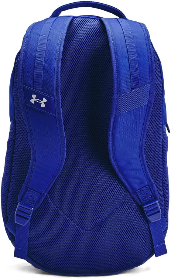 Under Armour Unisex-Adult Hustle 6.0 Backpack, (401) Royal/Royal/Metallic Silver, One Size Fits Most