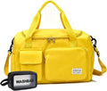 Small Gym Bag for Women, Travel Duffle Bag Carry On Weekender Bag with Shoe Compartment