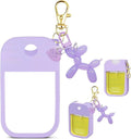 Hand Sanitizer Spray Case for Touchland,Silicone Touchland Case Keychain Hand Sanitizer Spray Holder Compatible with Touchland Power Mist and Glow Mist 1 FL Oz/30ml-Purple