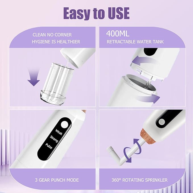 Portable Travel Bidet, Electric, 500ML Large Capacity, for Personal Hygiene, Postpartum Care, Outdoor, Camping