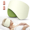 Sleep Mask, Eye Mask for Sleeping with Heads Adjustable, Earmuffs for Sleep for Men & Women, 2 in 1 Ear Mask and Blindfold, Soft Dual-Sided All-Season Eye Cover for Side Sleepers (Green)