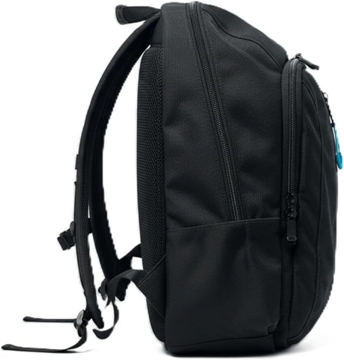 Anti Theft Travel Backpack, 15" Laptop Backpack w/Lockable Hidden Zipper Access Pockets, Water & Slash Resistant Nylon, Locking Carabiner, GPS Pocket. TSA Approved Work Theft Proof Daypack (Black)