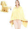 SNZ Wearable Blanket for Womens and Mens, Comfy Flannel Poncho, Snuggie Warm Shawl Wraps for Women, Birthday Gift Ideas
