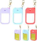 Hand Sanitizer Spray Case Compatible with Touchland Power Mist 1 oz – Silicone Case with Keychain for Touch Land Mist 1 fl oz（30 ml）, Hand Sanitizer Accessory for 1 fl oz (Purple+Blue+Red, 3 Pack)