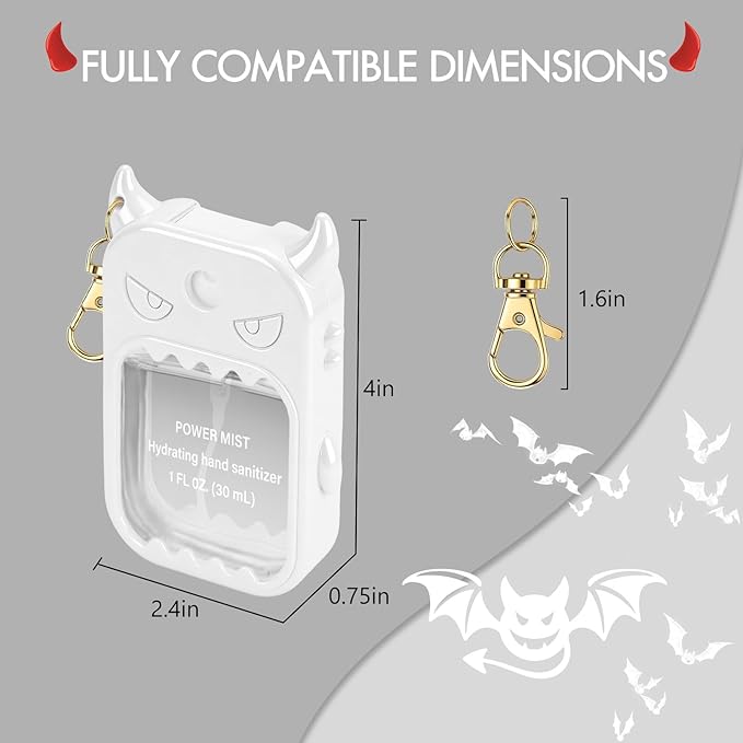 JAMIEWIN Spray Hand Sanitizer Case Compatible with Touchland Hand Sanitizer 1fl. Oz. Monster Silicone Case Holder Accessory