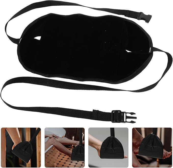 Travel Foot Hammock for Airplane Bus and Train Footrest Easy Installation Memory Material for Comfort and Relaxation During Travel