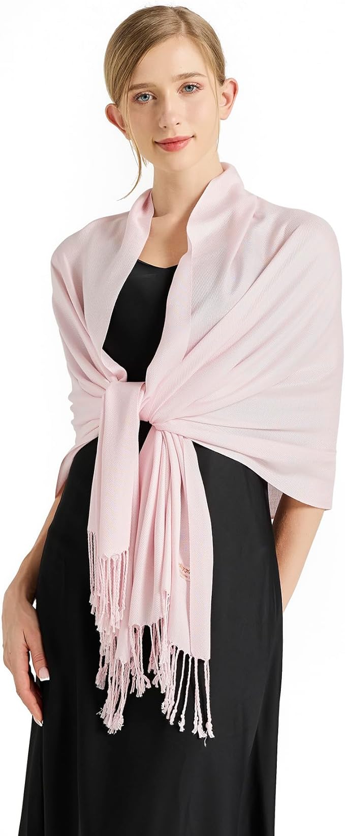 Soft Silky Pashmina Shawl Wraps Solid Colors Scarf for Wedding Evening Dresses