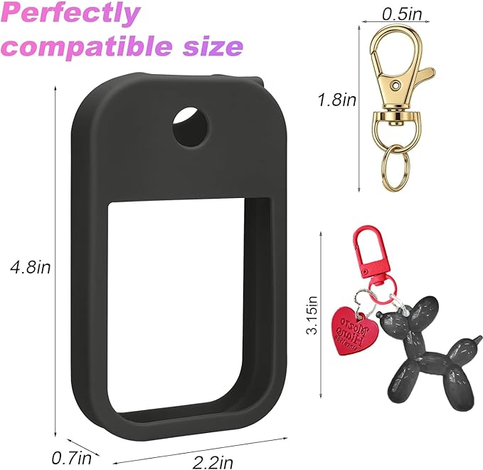 Silicone Case Compatible with Touchland Hand Sanitizer Spray, Protective Case for Power Mist and Glow Mist 1 fl oz