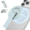 Magtame Magnetic Phone Stand for Magsafe, Ultra-Slim Snap-on Phone Holder Kickstand,180° Adjustable Angle Damping Design Cellphone Grip, Blue