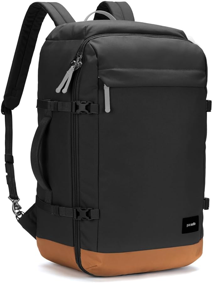 Pacsafe GO Anti Theft 44L Carry-on Backpack, Jet Black