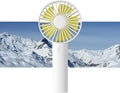 JISULIFE Handheld Mini Fan, Portable and Small with 3 Speeds, USB Rechargeable Battery Operate for Outdoor, Indoor, Makeup, Commute, Office, Travel, Concerts, Gifts for Women Men- White