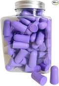 Fan Wu Soft Foam Earplugs 50 Pairs – 32dB Noise Reduction for Sleeping, Travel & Work | Slow Rebound Comfort Fit | Latex-Free Hearing Protection | Purple | Standard Size