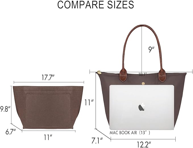 Work Tote Bag For Women: For 13-15" Laptop Foldable - For Office Professionals College Students - Commute Travel