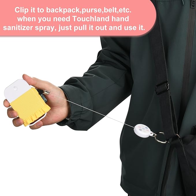 Beautyflier 4pcs Elastic Holder Sleeve for Touchland Power Mist Hand Sanitizer Spray, Cute Hand Sanitizer Holder for Gentle Mist, Glow Mist and Power Mist 1FL OZ, Best Gift for All Ages