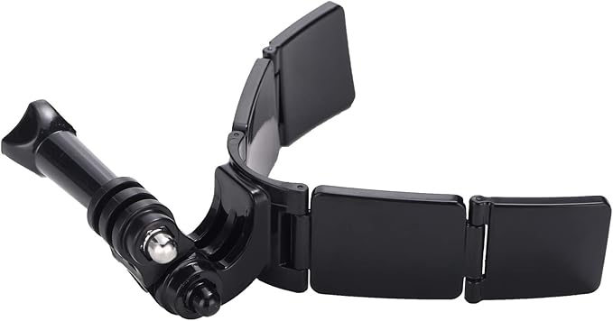 QKOO Motorcycle Helmet Chin Mount Kit for GoPro Hero 13, 12, 11, 10, 9, 8, 7, 6, 5, 4, Session, 3+, 3, 2, 1, Hero (2018), DJI Osmo Action, AKASO, SJCAM, Action Cameras