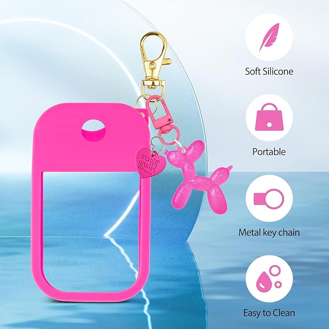 Silicone Case Compatible with Touchland Hand Sanitizer Spray, Protective Case for Power Mist and Glow Mist 1 fl oz