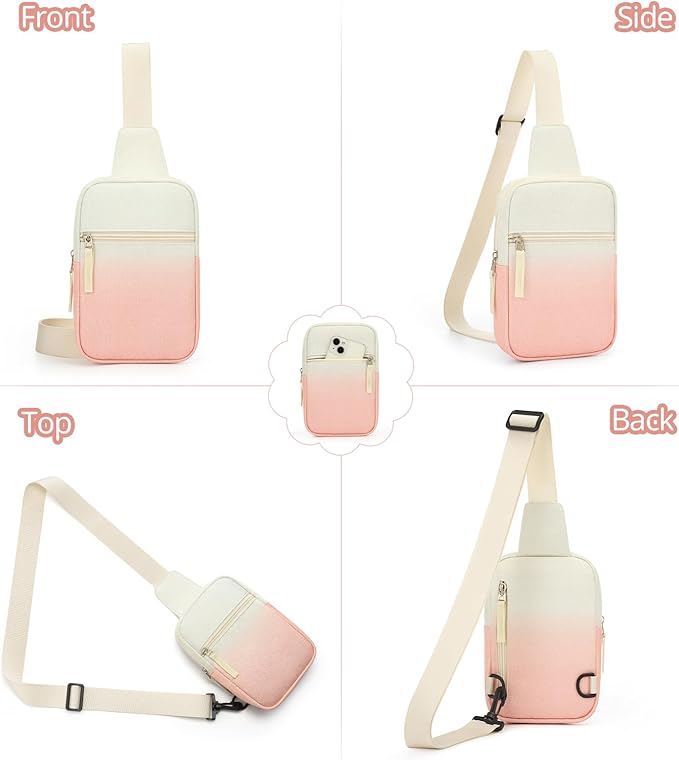 Mothers Day Gifts for Daughter, Birthday Graduation Gifts for 8 9 10 11 12 Year Old Teens Girls Her,Fanny Pack Sling Crossbody Bag Belt Bags Purse, Preppy Teen Girl Gift Trendy Stuff Travel Essentials