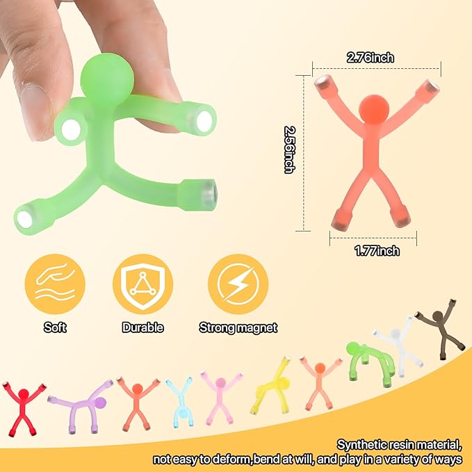 Magnetic Travel Toys for Toddlers Kids 10PCS, Airplane Car Travel Activities Essential, Road Trip Fidget Toys Magnetic People Men, Toys for 3 4 5 6 7 8 Year Old