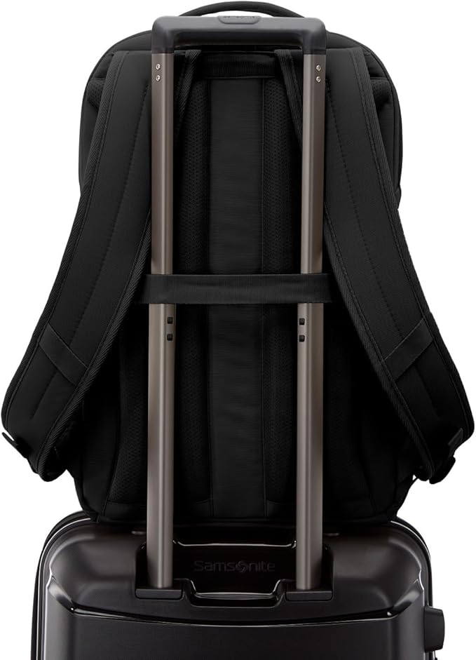 Samsonite Better Than Basic Backpack - Dedicated Laptop Compartment, Quick Stash Front Pockets and Lightweight Breathable Airmesh - Black