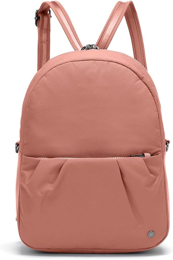 Pacsafe Women's Citysafe CX Anti Theft Convertible Backpack-Fits 11" Tablet, ECONYL Rose