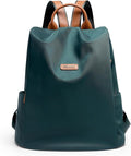 Women's Backpack Purse Nylon Anti-theft Casual Water Resistant Lightweight Small Shoulder Bags 2026 for Travle Cute Fashion Camping Bag for Work Daily Going Out Dackpack Ladies Dark Green
