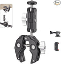 Super Clamp Camera Clamp Mount Monitor 360°Ballhead Magic Arm Double Ball Head Adapter with 1/4"-20 & 3/8"-16 Thread for Canon Nikon DSLR Camera/Gopro/LED Light Ronin-M/Ronin MX/FreeflyMOVI