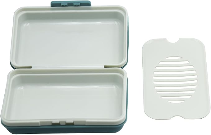 2 Pack Travel Soap Case Holder,Portable Soap Box with Draining Layer for Shower,Bathroom,Camping,Hiking,Gym
