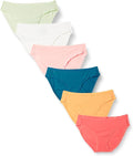 Amazon Essentials Women's Breathable Cotton Bikini Brief Underwear with Full Coverage, Multipacks