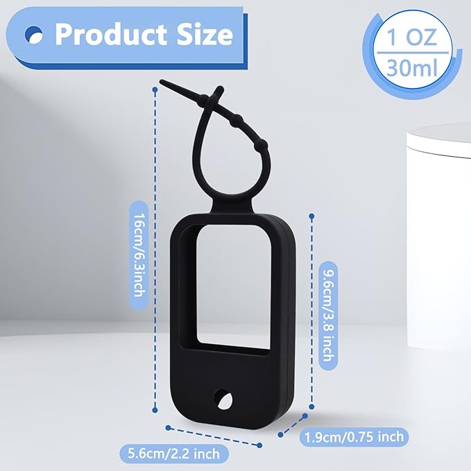 Silicone Case Compatible with Touchland Hand Sanitizer Spray (Fit for 1 FL OZ) Hand Sanitizer Holder Protective Case