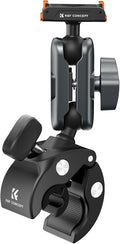K&F CONCEPT Super Clamp Camera Mount with 360° Dual Ball Head, Bike/Motorcycle Handlebar Tube Mount Quick Release Compatible with Action 5 Pro/4/3