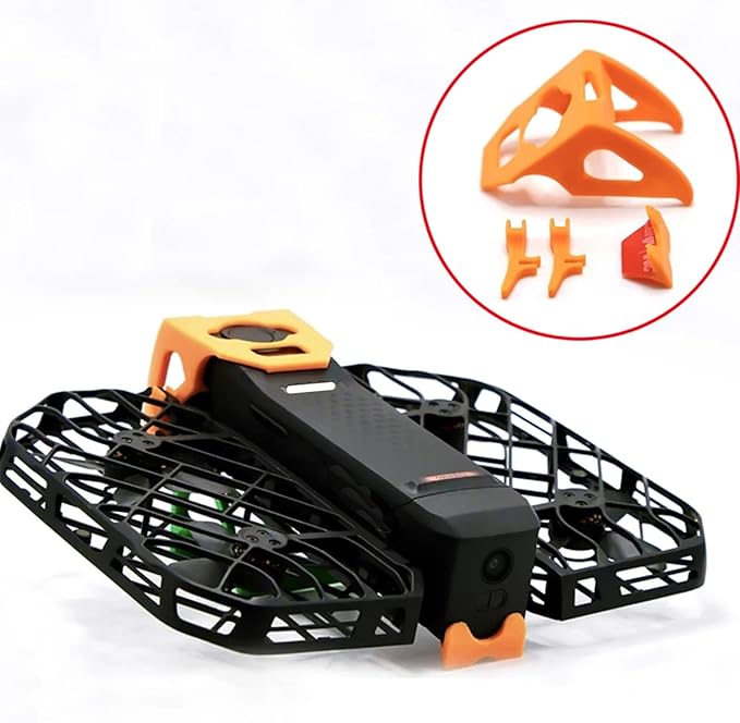 1Set Action Camera Lens Gimbal Protective Cover for Hover X1 Pro/Promax 3D Printed PLA Anti-Collision Protection Frame Kit RC Drone Model Accessories (Orange)