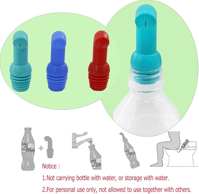 Portable Bidet, Travel Bidet, Handheld Shattaf Bidet for Postpartum Perineal Care, Baby Cleaning, Anus, Hemorrhoids, Personal Hygiene, Outdoor, Camping, Driver (red(color 3))