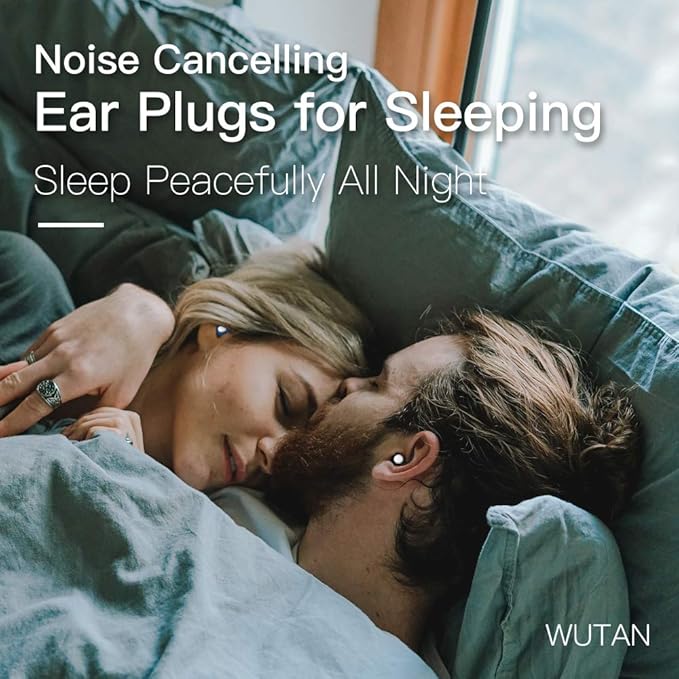 Ear Plugs for Sleeping, Noise Reduction Reusable Earplugs for Sleep, Hearing Protection Soft Comfy Silicone Ear Plugs for Concerts, Focus, Travel, Work, 33dB Noise Cancelling (navyblue)