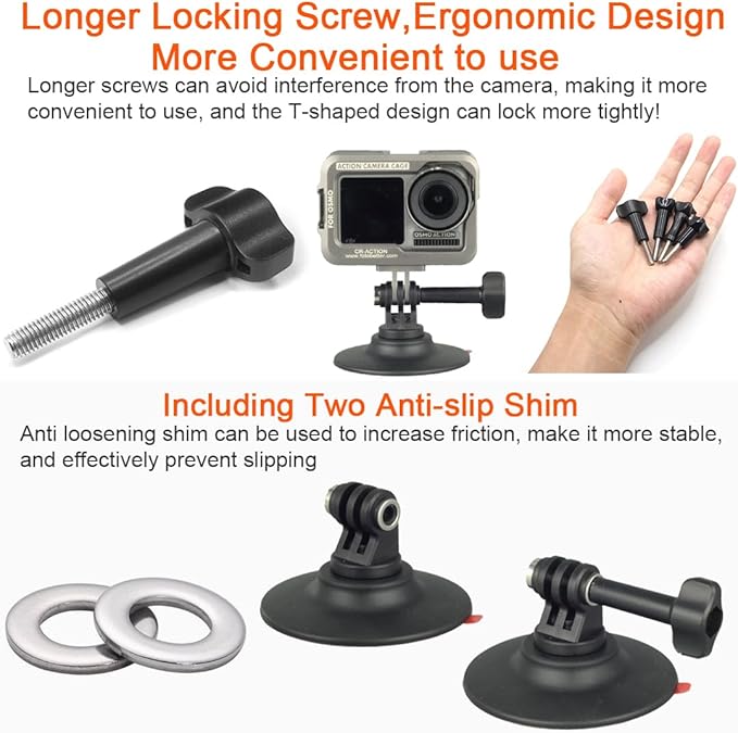 Flexible Adhesive Mount Kit Helmet Camera Mount for Insta360 X5 X4 X3 GO One X RS Gopro Hero 13/12/11/10 Max DJI Action 5 Pro 4 Camera Accessories for Flat and Curved Surfaces